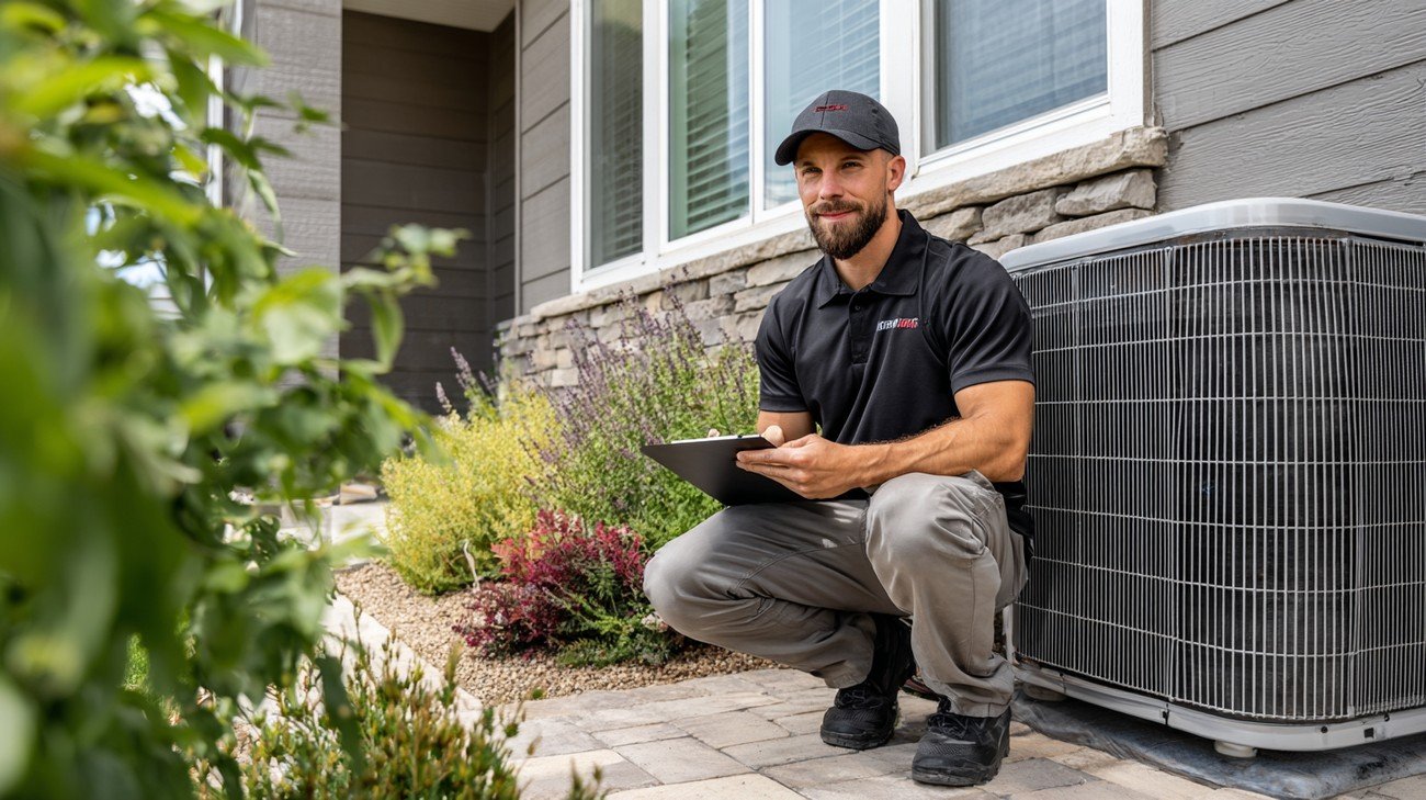 Routine maintenance of commercial air conditioning system